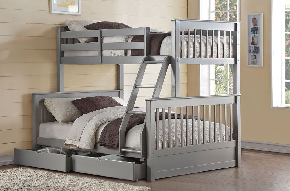Florida Grey Finish Bunkbed With Drawers