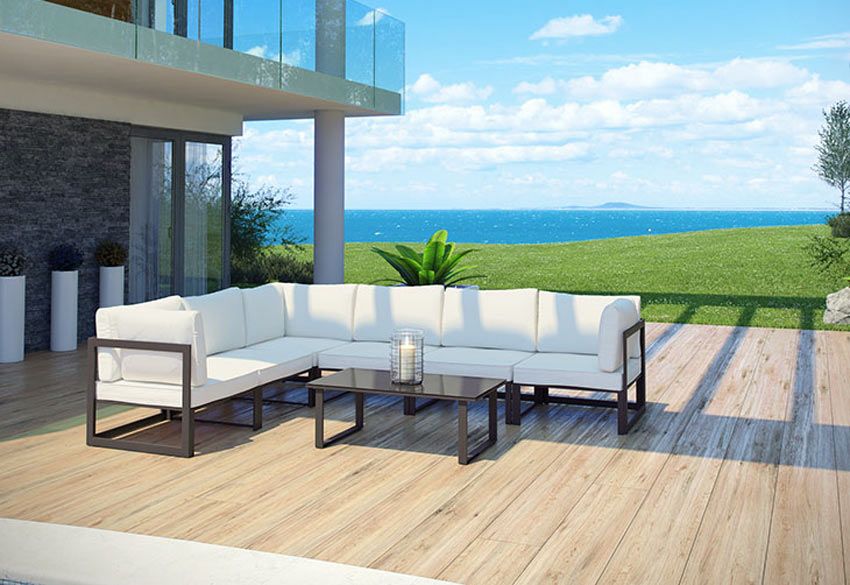 Fortuna 7 piece Modern Outdoor Sectional Set