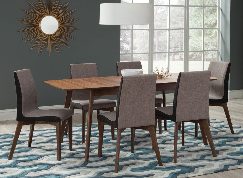 Garcet Mid-Century Modern Dining Table Set