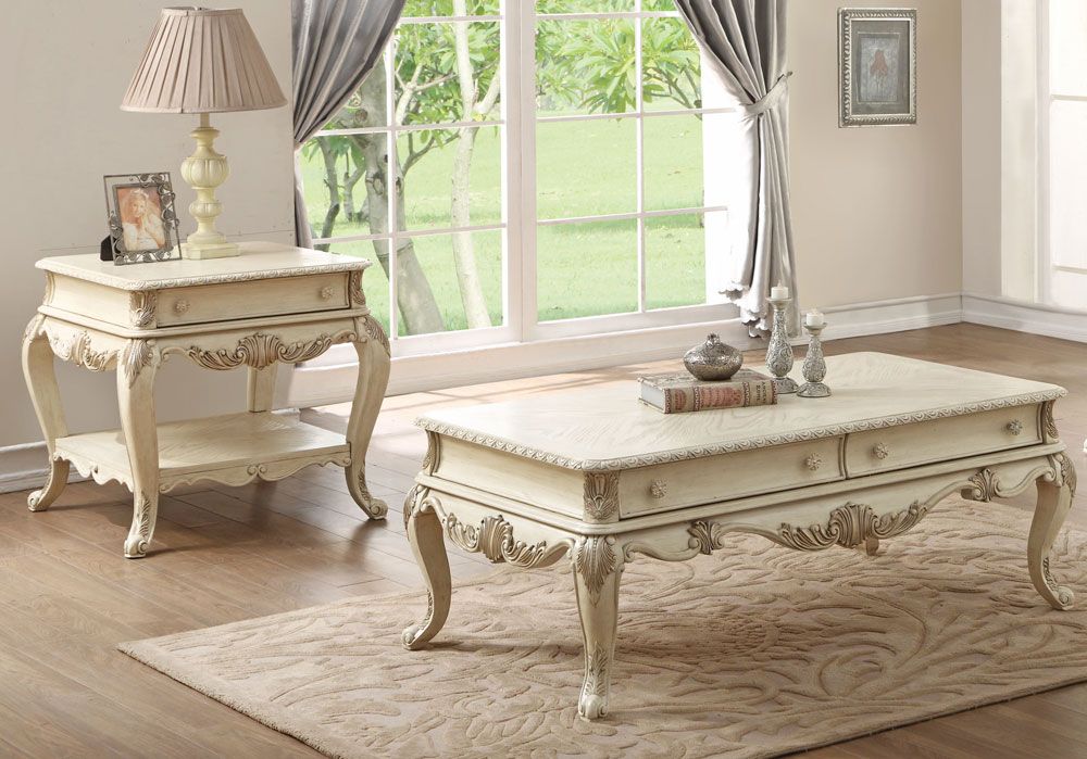 Gastone Antique White Coffee Table