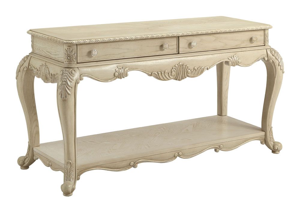 Gastone Antique White Sofa Table