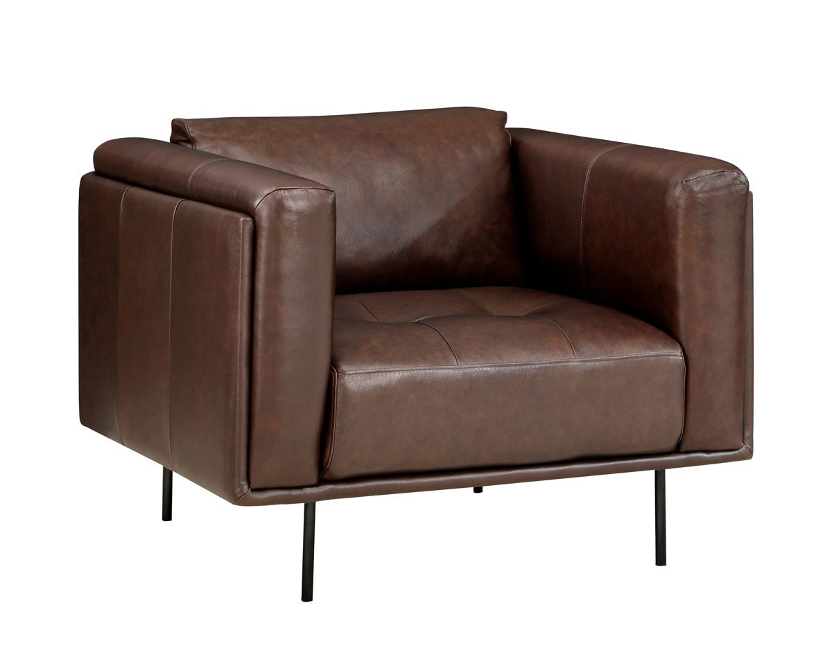 Gavyn Top Grain Leather Modern Chair