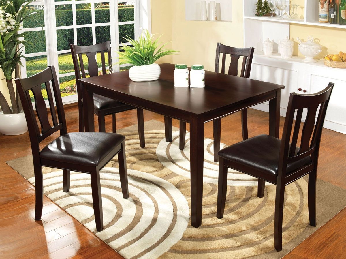 Geary Dining Table With Four Chairs
