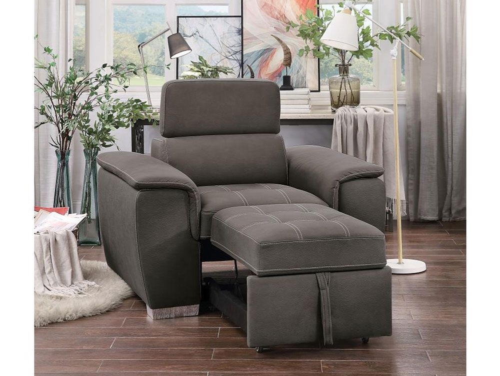 Gemma Taupe Pull Out Chair