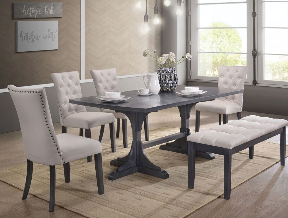 Gena Mid-Century Modern Dining Table Set