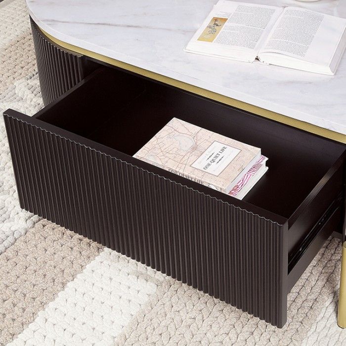 Georgio Espresso Coffee Table Drawer