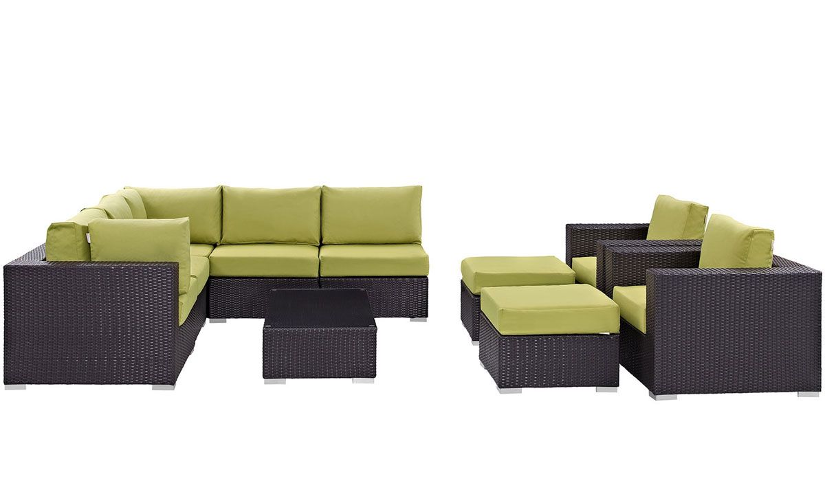 Gomer 8-Piece Peridot Outdoor Sofa Set