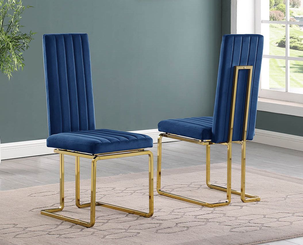 Granby Slim Back Navy Dining Chairs