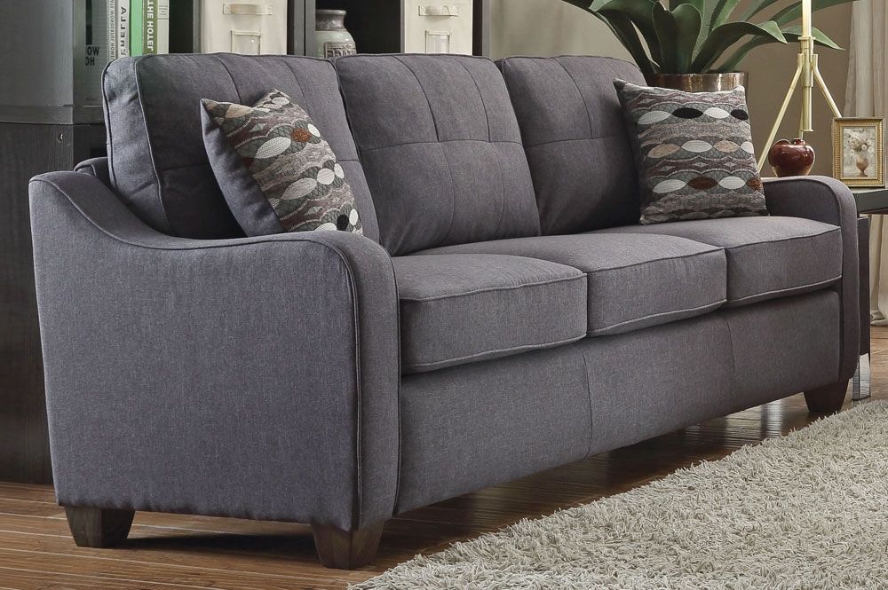Gregory Gray Linen Sofa