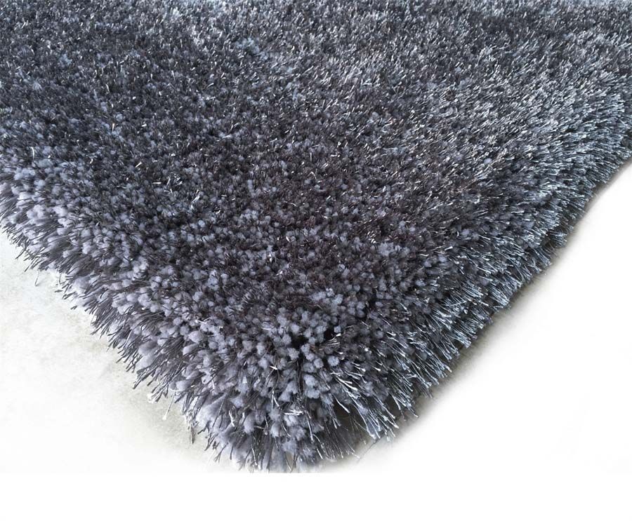 Grey Shag Rug Details