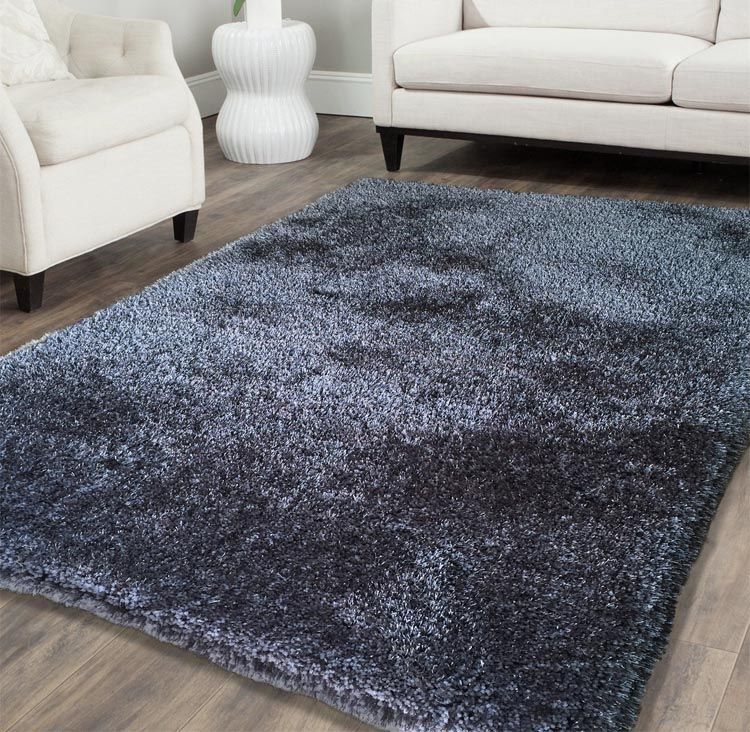 Shag Visco Hand Tufted Grey Rug