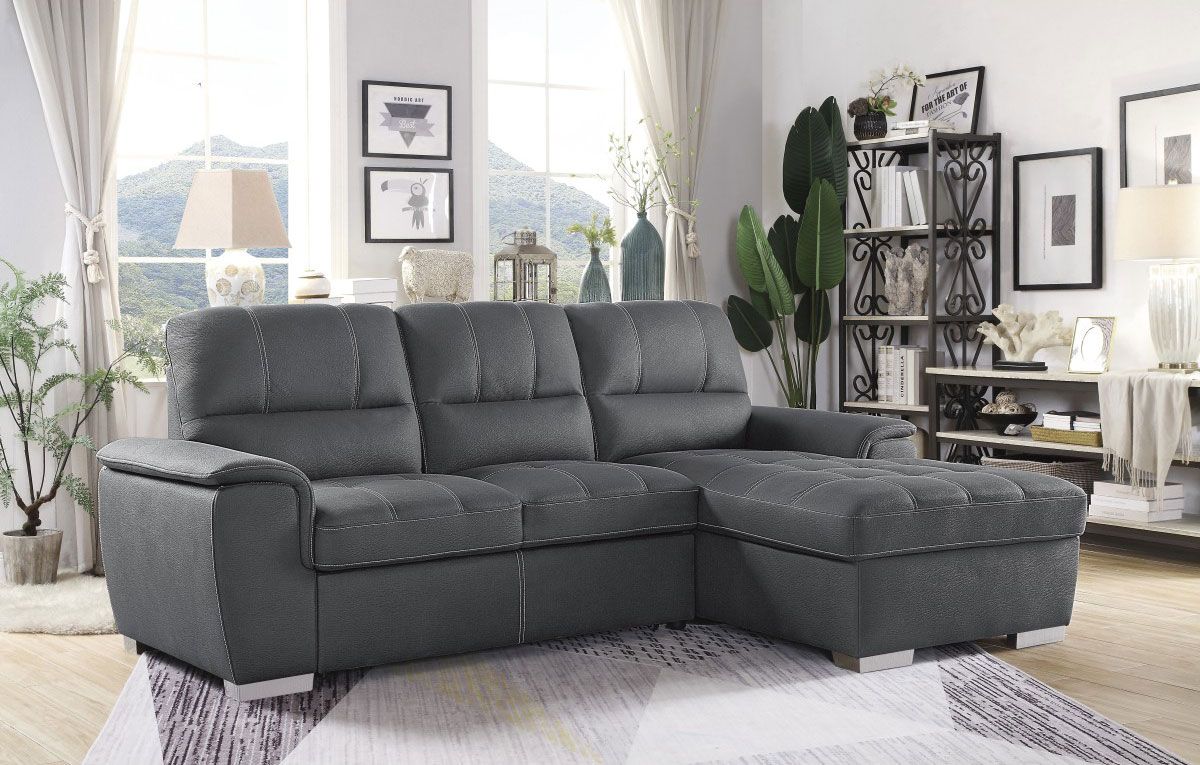 Greyson Gray Sectional Sleeper