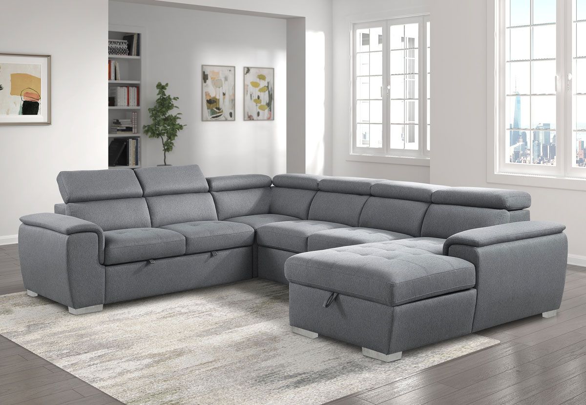 Griswold U-Shape Sectional With Sleeper