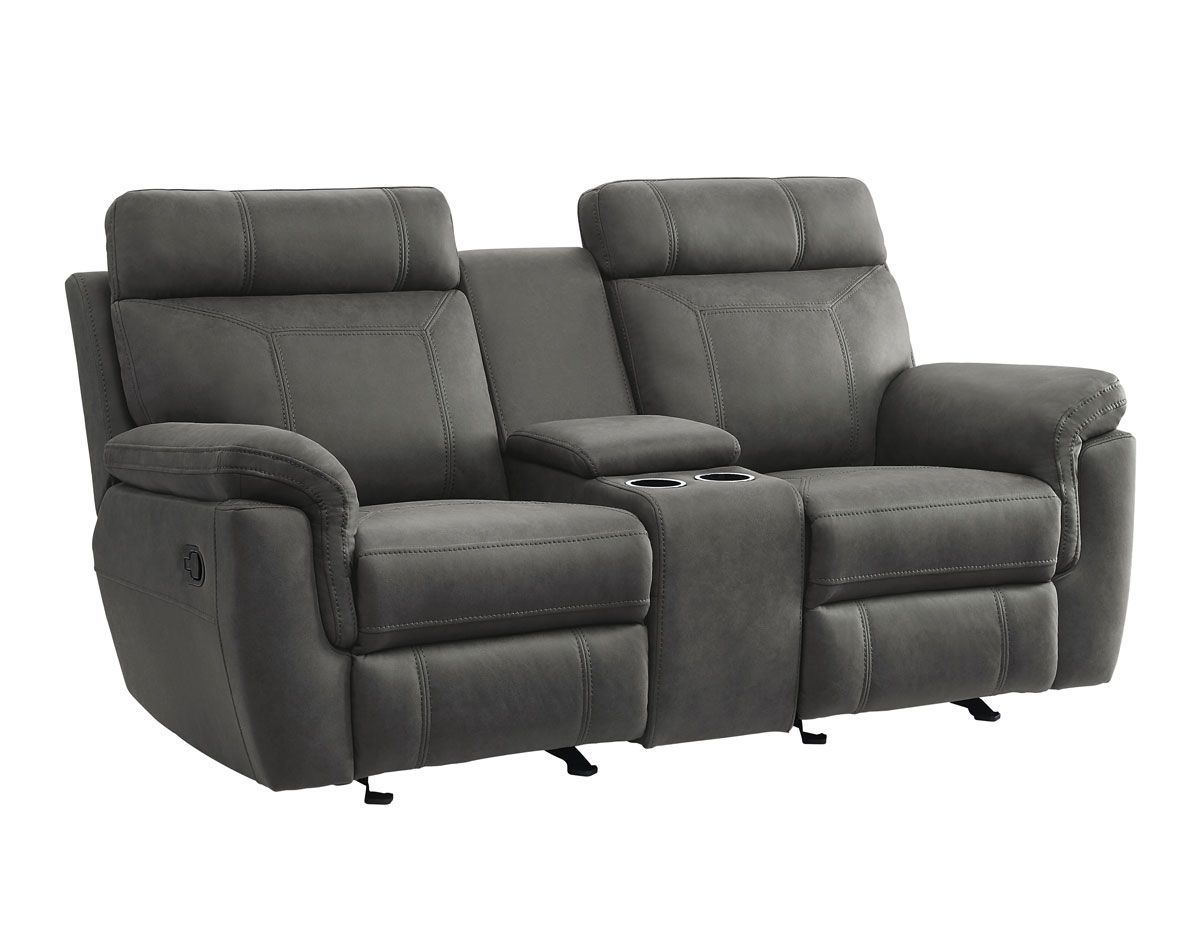 Guash Grey Recliner Loveseat