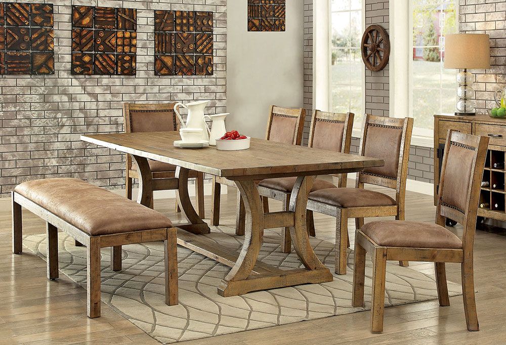Gustavo Rustic Dining Room Table