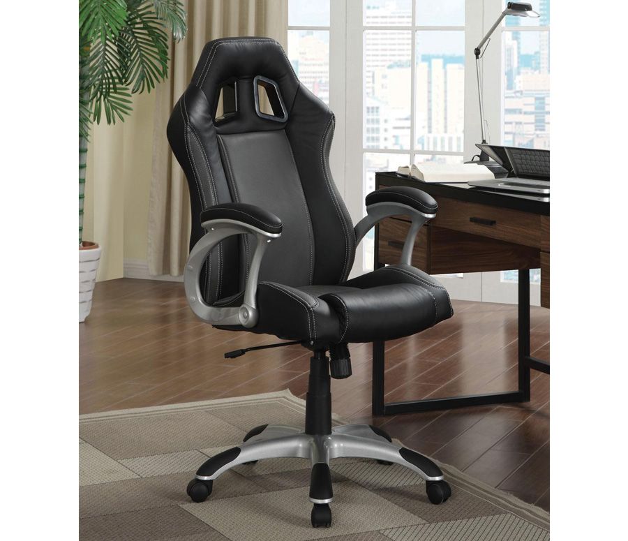 Hammer Black Leather Office Chair