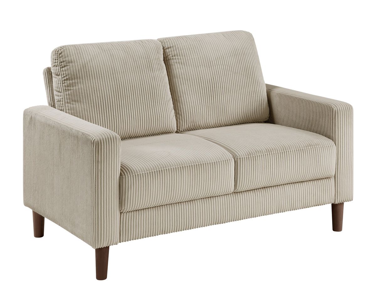 Hampstead Taupe Corduroy Casual Loveseat