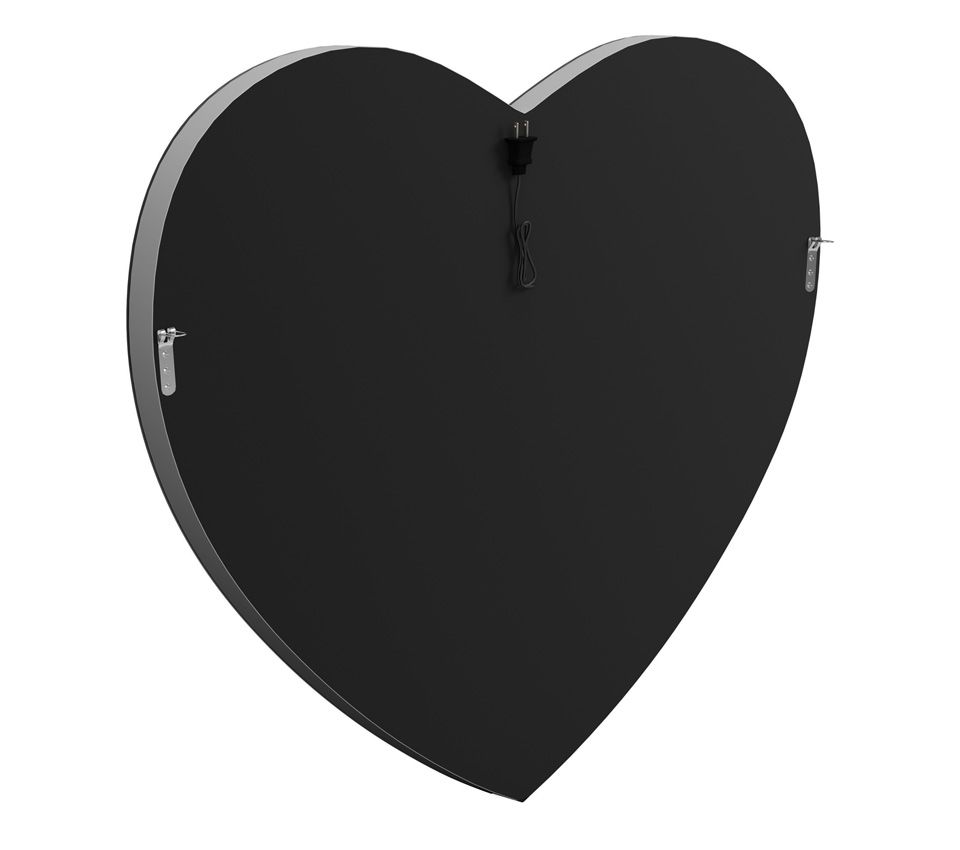 Heart Shape LED Mirror Back