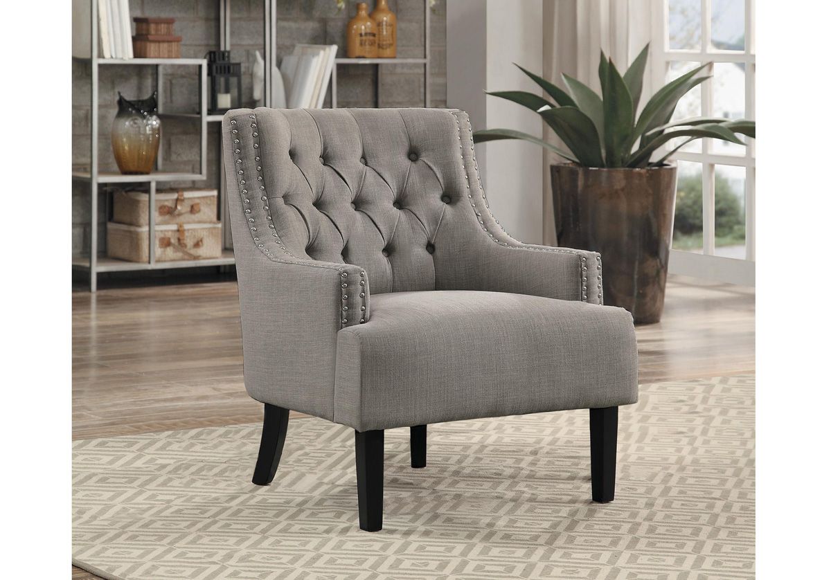 Hartland Accent Chair Grey Linen