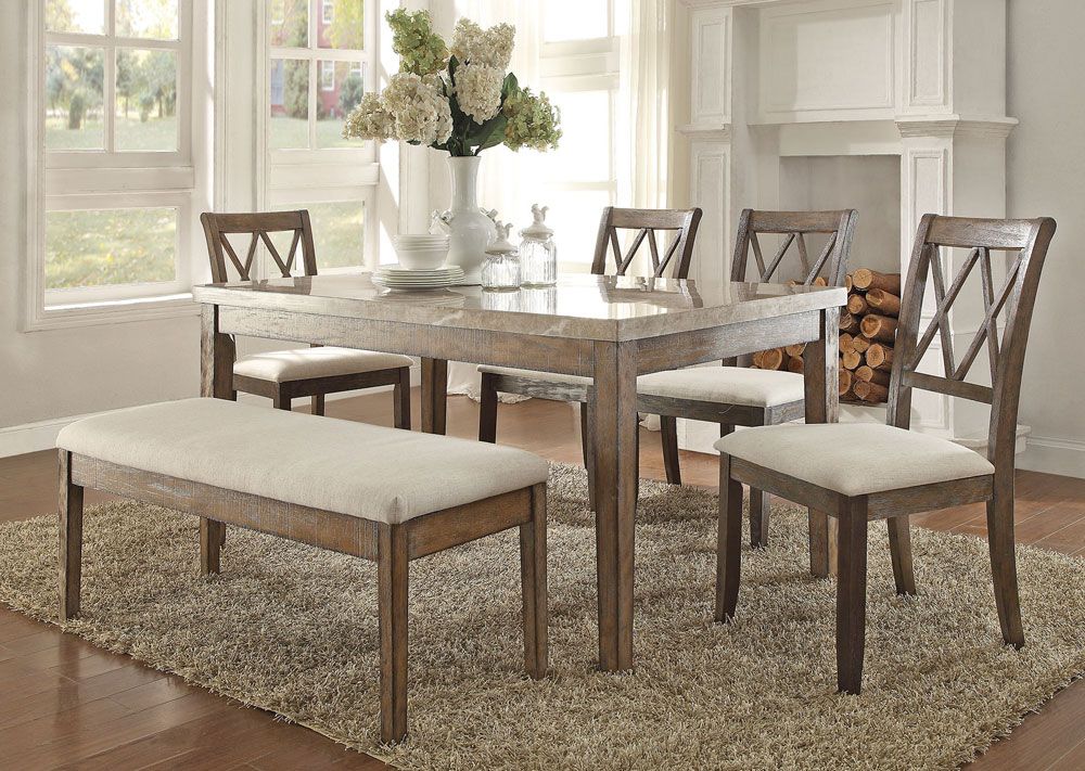 Harve Marble Top Dining Room Set