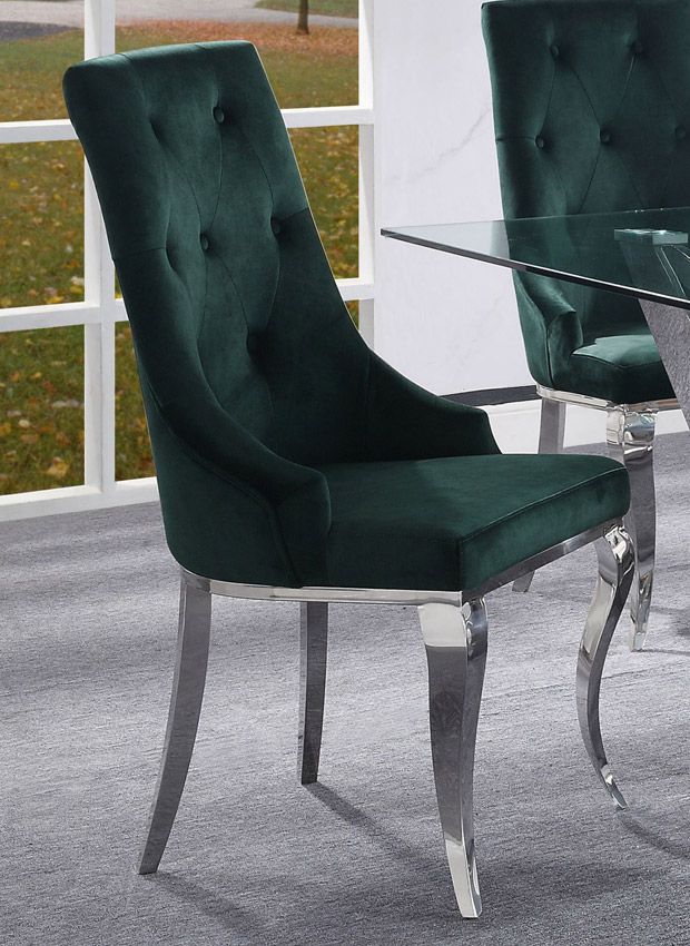 Healy Green Velvet Chair