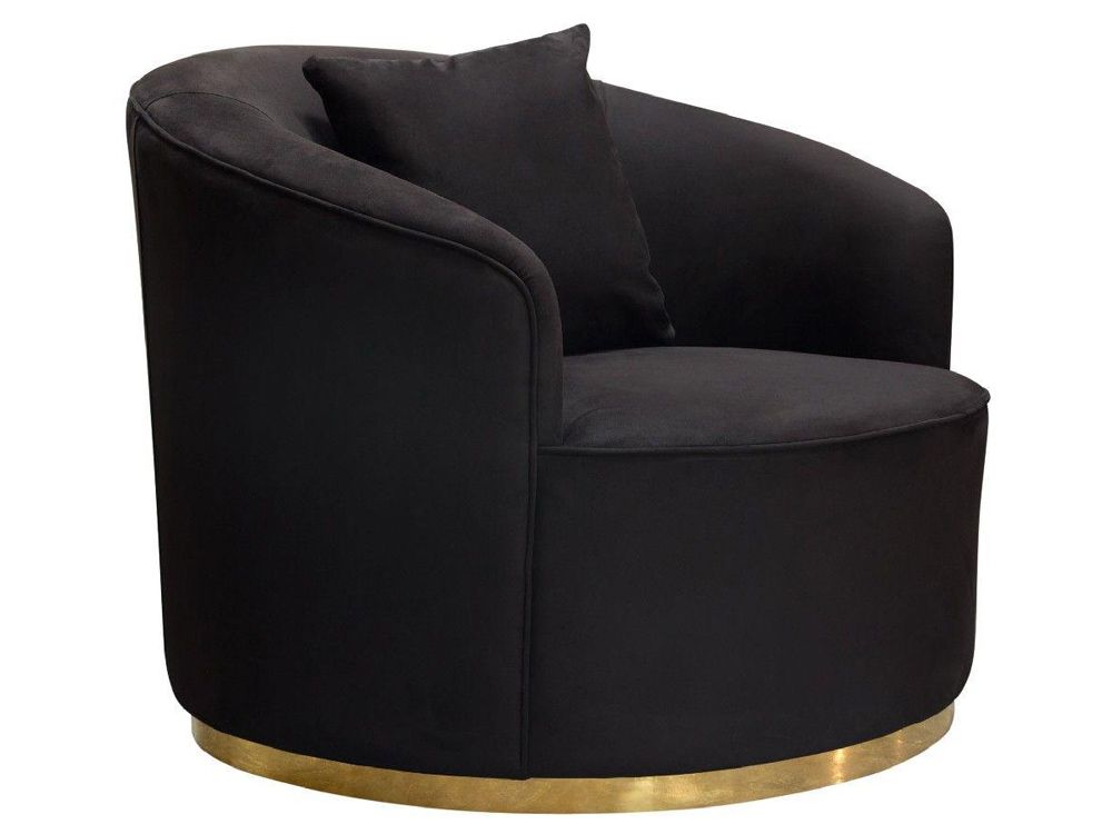 Helena Black and Gold Chair