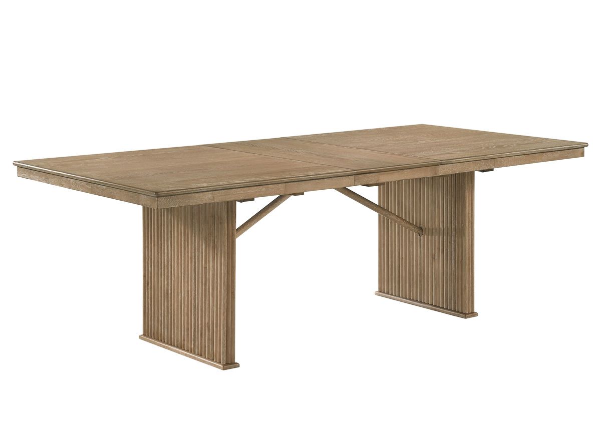 Hensel Dining Table With Fluted Accents
