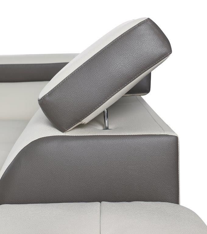 Hester Two Tone Sectional Headrest