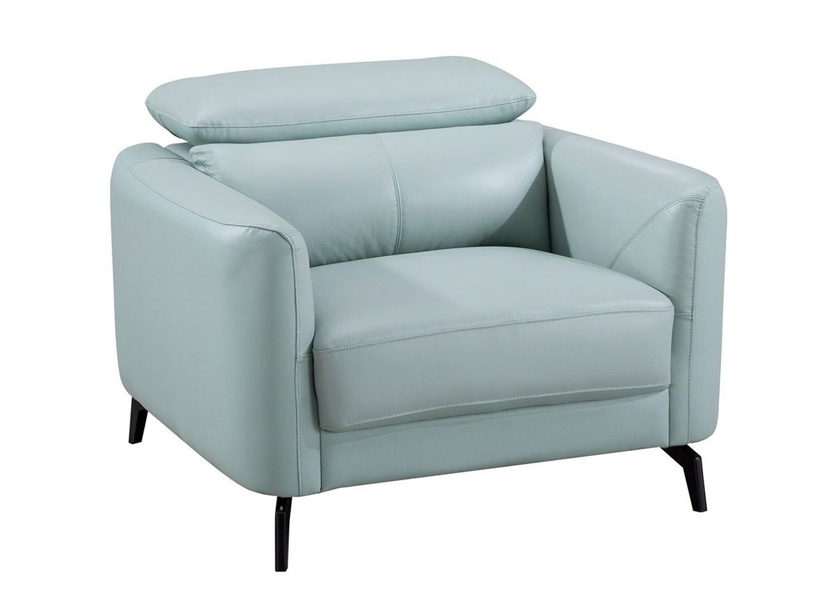 Holborn Teal Leather Chair