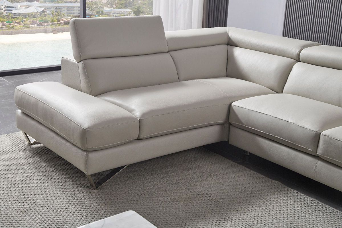 Hollywood Light Grey Sectional Chaise