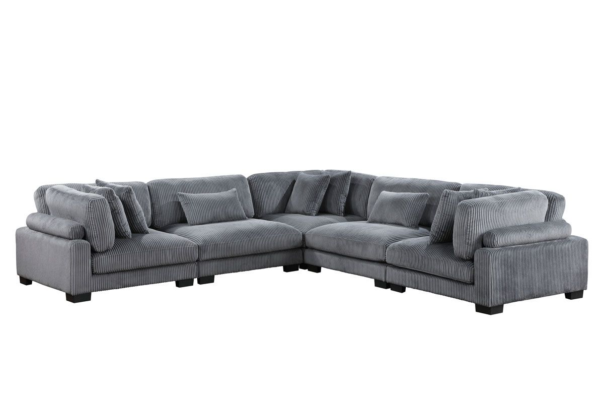 Holt 5-Piece Modular Sectional With Closed End