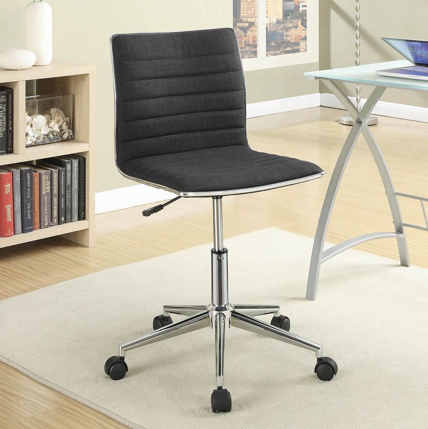 Hudson Black Fabric Office Chair