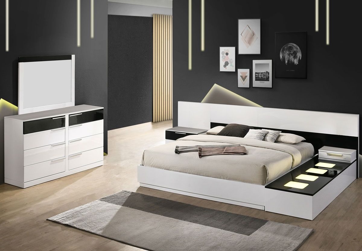 Impera Platform Bed With Lights