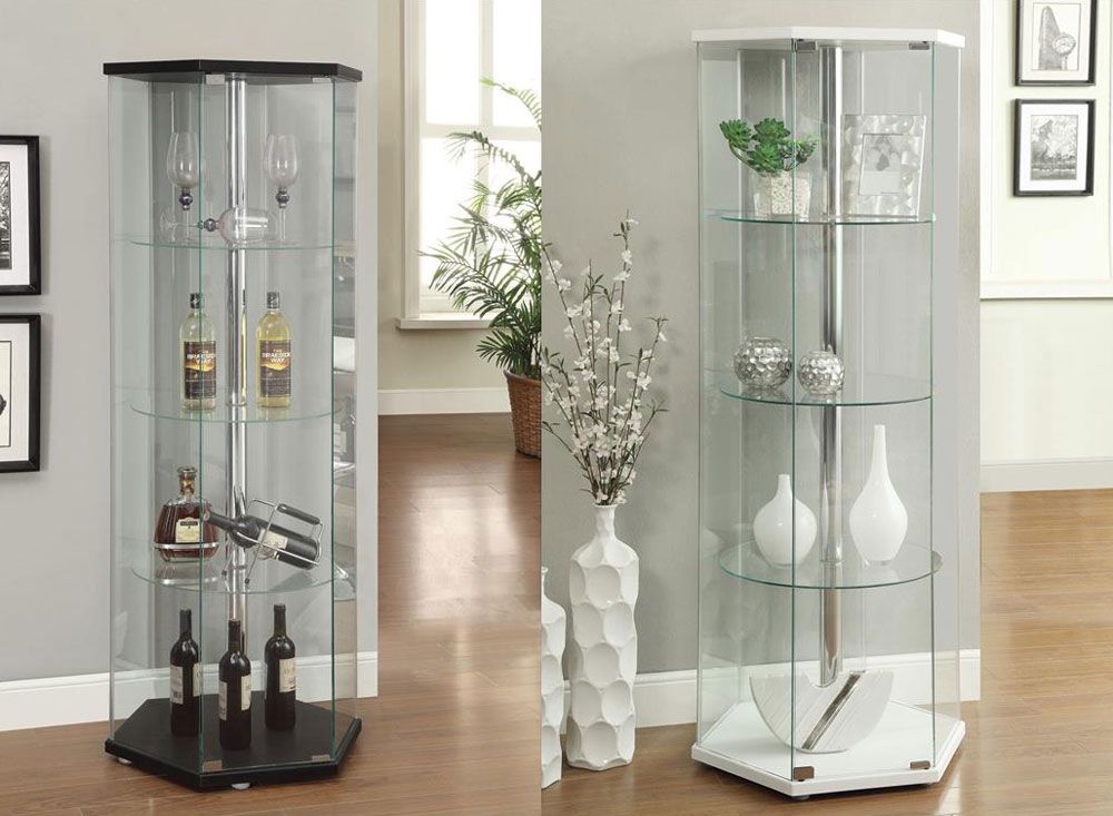 Indigo Modern Glass Curio