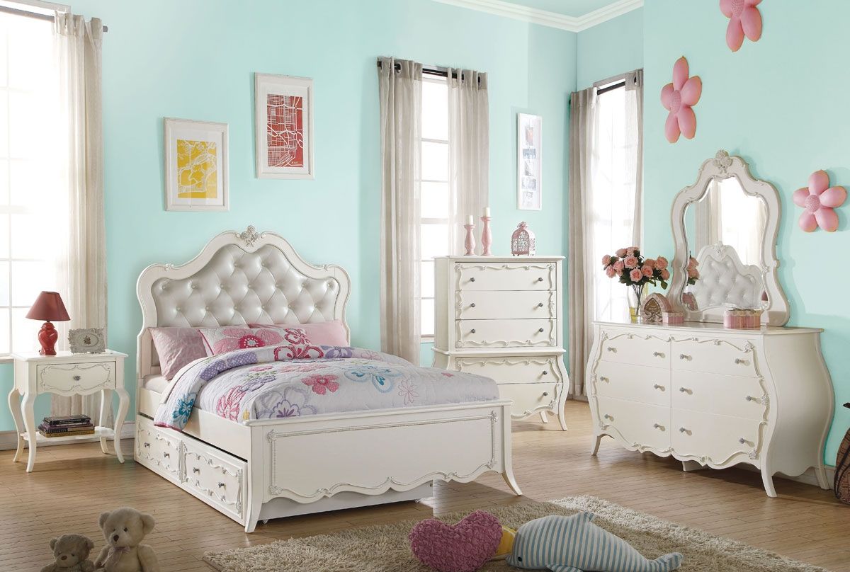Ira Youth Bedroom Collection Pearl White