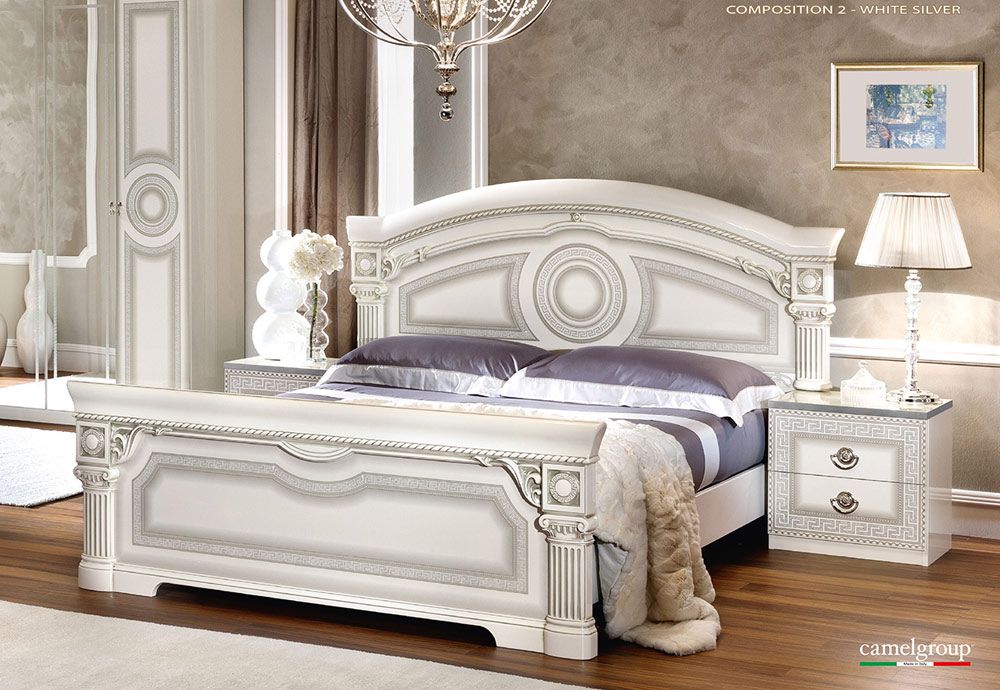 Aida White Italian Bedroom Furniture