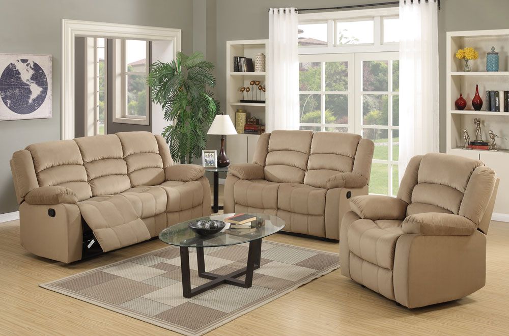 Jagger Beige Recliner Living Room