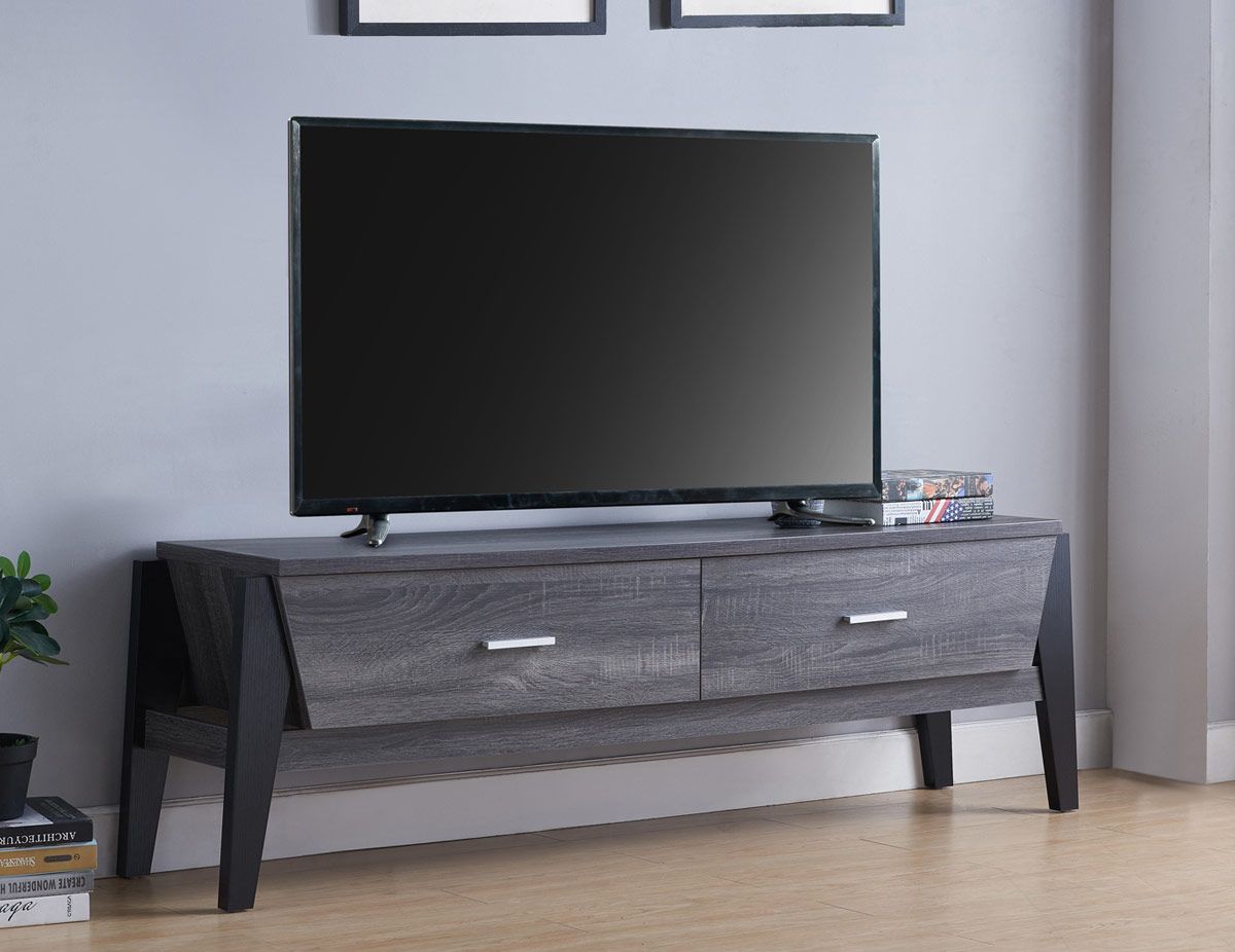 Jaidan Rustic Grey Finish TV Stand