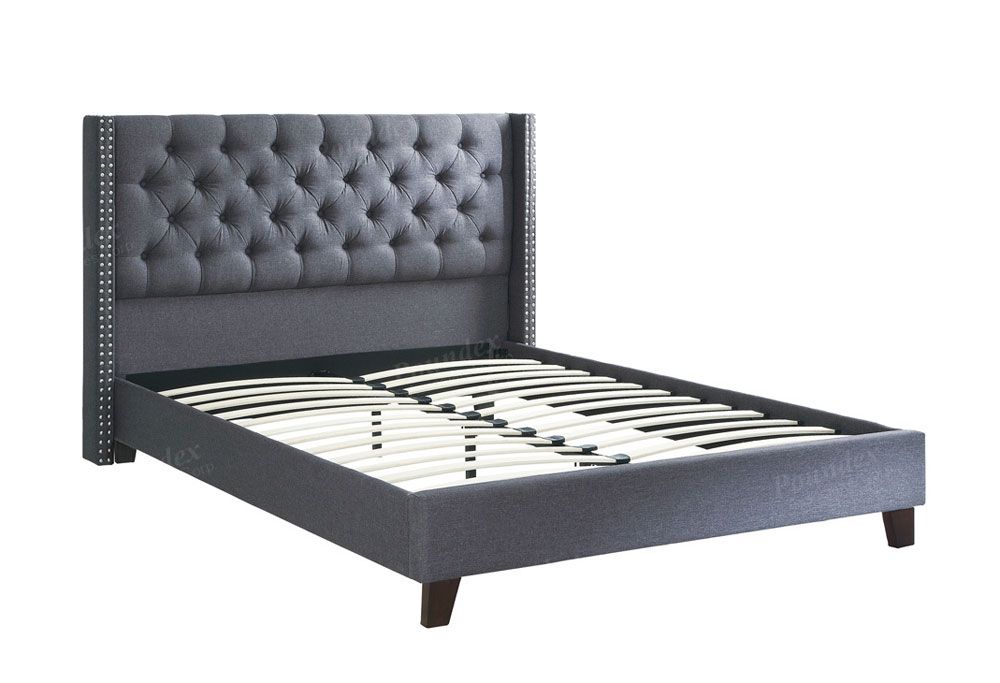 James Grey Platform Bed