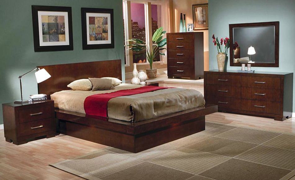 Jessica Contemporary Platform Bed