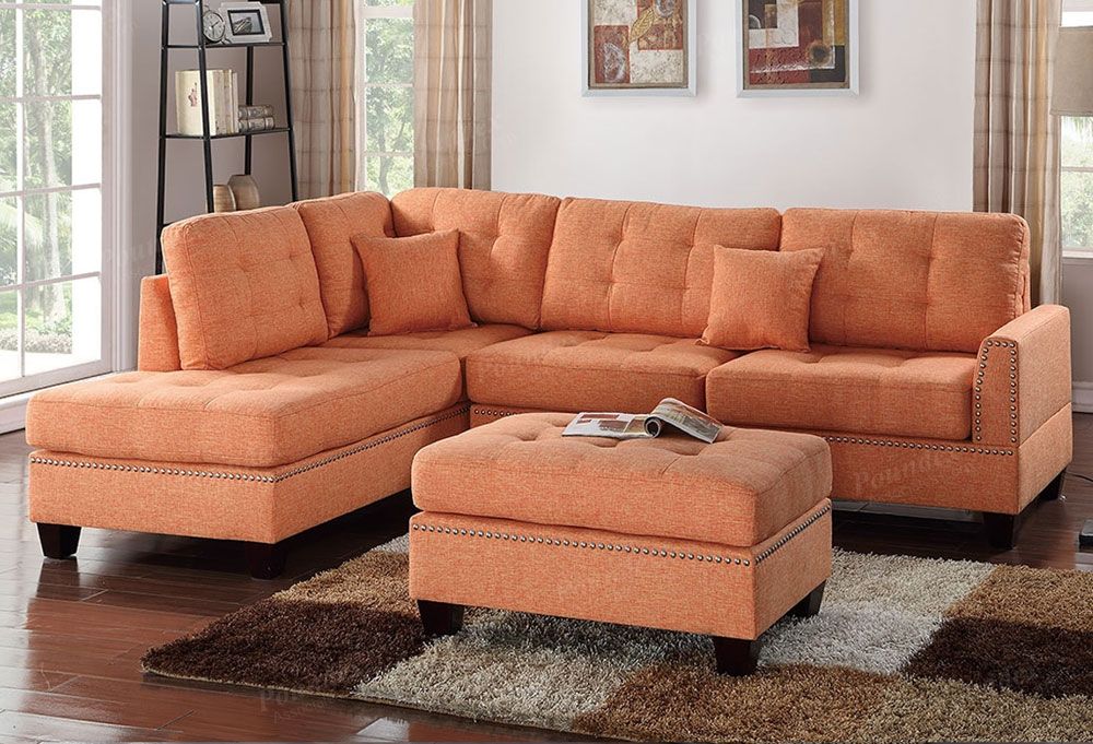 Joela Reversible Sectional,Joela Sectional Sofa With Ottoman