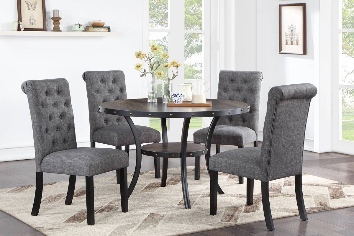 Joly 5-Piece Round Dining Table Set