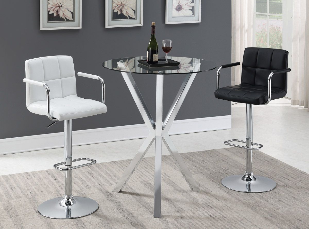 Joy Modern Glass Top Bar Table