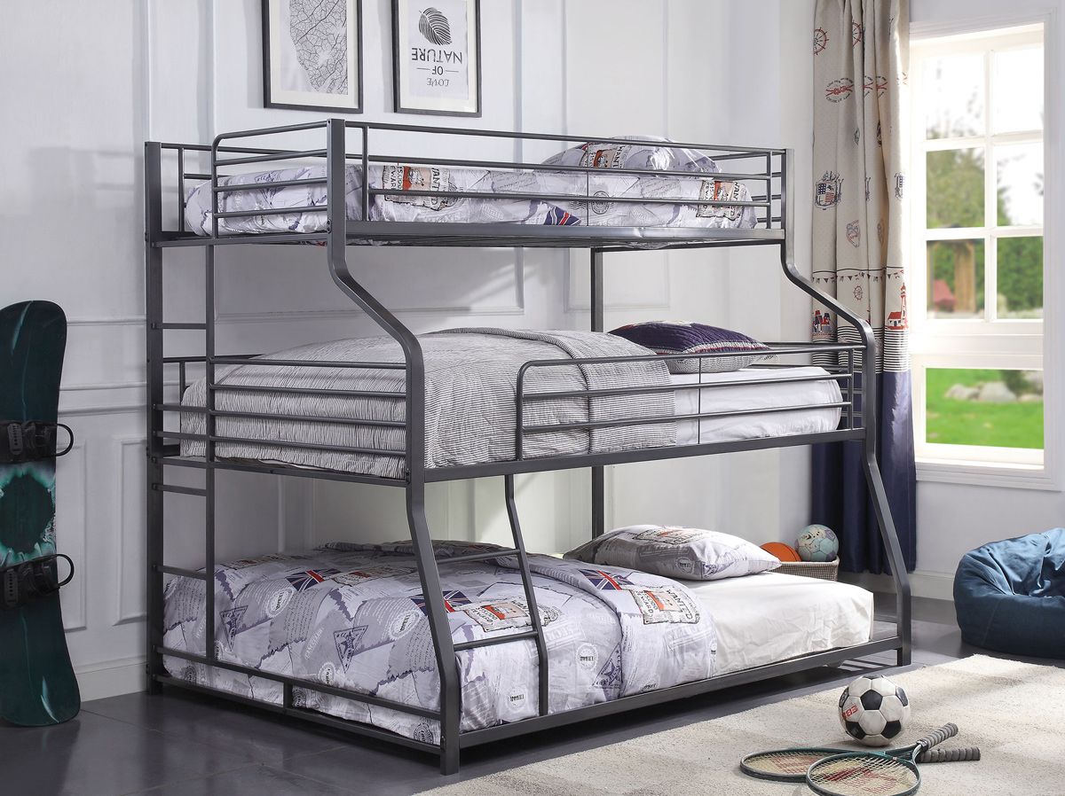 Jusper Twin Full Queen Triple Bunk Bed