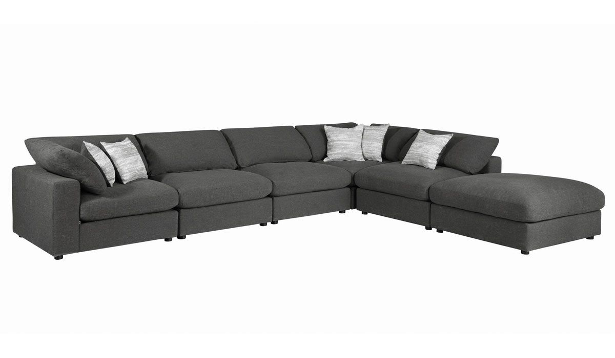 Kadence Modular 6-Piece Sectional,Kadence Modular Sectional,Kadence Modular Sectional Grey Linen