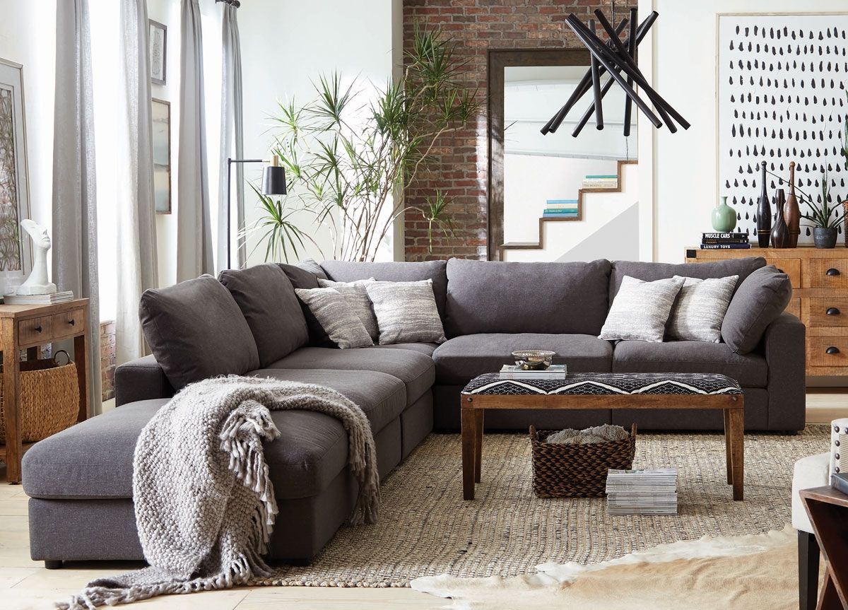 Kadence Modular Sectional Grey Linen