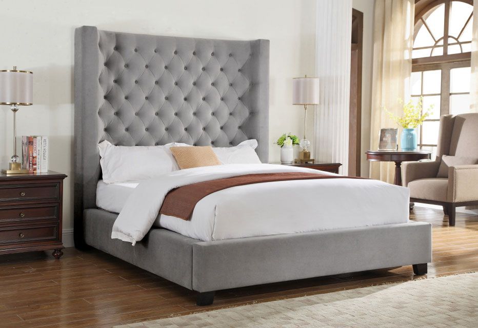 Kadison Tufted Tall Headboard Bed