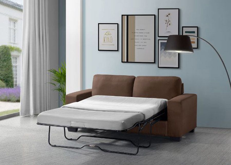 Kai Brown Sofa Sleeper With Foam Mattress