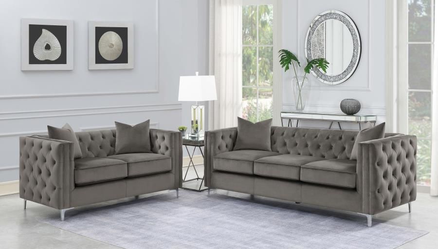 Kaiden Tufted Velvet Sofa Set