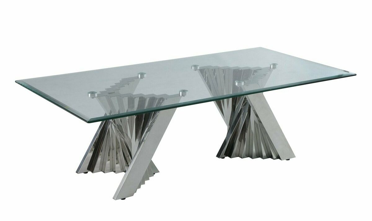 Kappa Chrome Finish Coffee Table